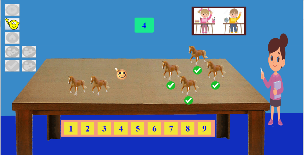 Interactive counting and number recognition activity for preschoolers - FirstMaths software.